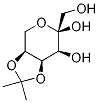 4,5-O-(1-Methylethylidene)-β-D-fructopyranose, 912456-61-2, 结构式
