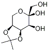 4,5-O-(1-Methylethylidene)-β-D-fructopyranose Structure