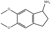 5,6-二甲氧基-2,3-二氢-1H-茚满-1-胺 结构式