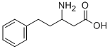 3-アミノ-5-フェニルペンタン酸 化学構造式