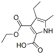 DIETHYL-5-METHYL-2, 3-DICARBOXY-PYRROLE 结构式