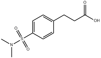 3-(4-(N,N-二甲基氨磺酰基)苯基)丙酸 结构式