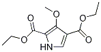diethyl 3-Methoxy-1H-pyrrole-2,4-dicarboxylate Structure