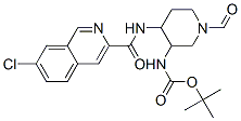 Carbamic  acid,  [4-[[(7-chloro-3-isoquinolinyl)carbonyl]amino]-1-formyl-3-piperidinyl]-,  1,1-dimethylethyl  ester  (9CI) Structure