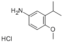 3-异丙基-4-甲氧基苯胺盐酸盐 结构式
