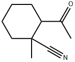Cyclohexanecarbonitrile, 2-acetyl-1-methyl- (7CI) Structure