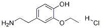 4-(2-氨基乙基)-2-乙氧基苯酚盐酸盐 结构式