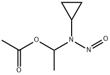 Acetic acid, 1-(cyclopropylnitrosamino)ethyl ester 结构式