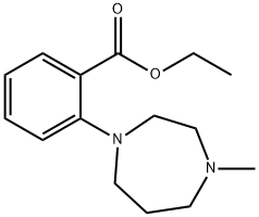 ETHYL 2-(4-METHYLPERHYDRO-1,4-DIAZEPIN-1-YL)BENZOATE Structure