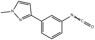 3-(3-异氰基苯)-1-甲基-1H-吡唑, 912569-60-9, 结构式