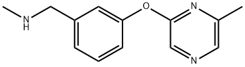 N-甲基-3-(6-甲基吡嗪-2-氧基)苯甲胺, 912569-66-5, 结构式