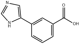 3-(1H-咪唑基-4-基)苯甲酸, 912569-71-2, 结构式