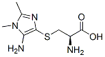 L-Cysteine, S-(5-amino-1,2-dimethyl-1H-imidazol-4-yl)- Structure