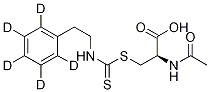 N-Acetyl-S-[N-(2-phenyl-d5-ethyl)thiocarbaMoyl]-L-cysteine Struktur