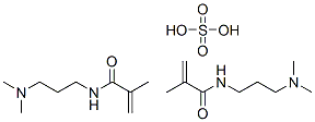 bis[N-[3-(dimethylamino)propyl]methacrylamide] sulphate 结构式