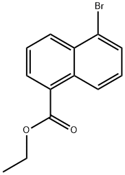 5-溴-1-萘甲酸乙酯, 91271-31-7, 结构式