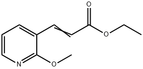 3-(2-甲氧基吡啶-3-基)丙烯酸乙酯, 912760-91-9, 结构式