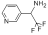 (2,2,2-トリフルオロ-1-ピリジン-3-イルエチル)アミン 化学構造式