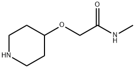 N-METHYL-2-(PIPERIDIN-4-YLOXY)ACETAMIDE Struktur