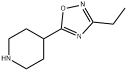4-3-乙基-1,2,4-氧杂二唑5-哌啶, 912761-48-9, 结构式