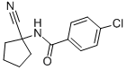 4-CHLORO-N-(1-CYANO-CYCLOPENTYL)-BENZAMIDE, 912762-28-8, 结构式
