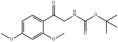 [2-(2,4-二甲氧基-苯基)-2-氧代-乙基]-氨基甲酸叔丁酯, 912762-41-5, 结构式