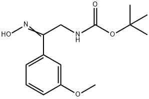 [2-HYDROXYIMINO-2-(3-METHOXY-PHENYL)-ETHYL]-CARBAMIC ACID TERT-BUTYL ESTER 结构式