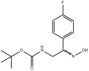 [2-(4-FLUORO-PHENYL)-2-HYDROXYIMINO-ETHYL]-CARBAMIC ACID TERT-BUTYL ESTER Structure