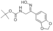 (2-BENZO[1,3]DIOXOL-5-YL-2-HYDROXYIMINO-ETHYL)-CARBAMIC ACID TERT-BUTYL ESTER Struktur