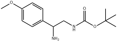 [2-AMINO-2-(4-METHOXY-PHENYL)-ETHYL]-CARBAMIC ACID TERT-BUTYL ESTER HYDROCHLORIDE 结构式