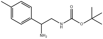 (2-AMINO-2-P-TOLYL-ETHYL)-CARBAMIC ACID TERT-BUTYL ESTER HYDROCHLORIDE, 912762-91-5, 结构式