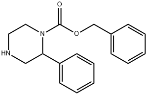 2-PHENYL-PIPERAZINE-1-CARBOXYLIC ACID BENZYL ESTER Struktur