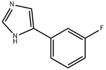 1H-Imidazole,  5-(3-fluorophenyl)- 结构式