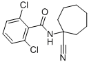2,6-DICHLORO-N-(1-CYANO-CYCLOHEPTYL)-BENZAMIDE Structure