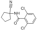 2,6-DICHLORO-N-(1-CYANO-CYCLOPENTYL)-BENZAMIDE 结构式