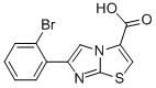 6-(2-BROMO-PHENYL)-IMIDAZO[2,1-B]THIAZOLE-3-CARBOXYLIC ACID 化学構造式