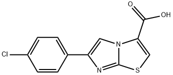 6-(4-chlorophenyl)imidazo[2,1-b][1,3]thiazole-3-carboxylic acid Structure