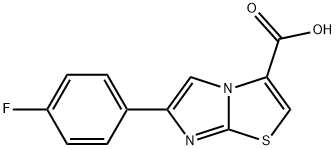 6-(4-氟苯基)咪唑并[2,1-B]噻唑-3-羧酸, 912770-37-7, 结构式