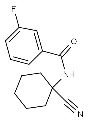 N-(1-CYANO-CYCLOHEXYL)-3-FLUORO-BENZAMIDE Structure