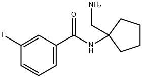 N-(1-AMINOMETHYL-CYCLOPENTYL)-3-FLUORO-BENZAMIDE Structure
