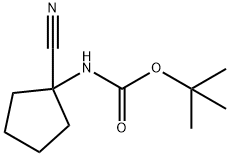 (1-氰基环戊基)-氨基甲酸叔丁酯, 912770-99-1, 结构式
