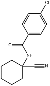4-CHLORO-N-(1-CYANO-CYCLOHEXYL)-BENZAMIDE Struktur