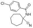 4-CHLORO-N-(1-CYANO-CYCLOHEPTYL)-BENZAMIDE, 912771-04-1, 结构式