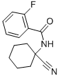 N-(1-CYANO-CYCLOHEXYL)-2-FLUORO-BENZAMIDE, 912771-10-9, 结构式