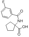 1-(3-FLUORO-BENZOYLAMINO)-CYCLOPENTANECARBOXYLIC ACID Struktur