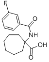 1-(3-FLUORO-BENZOYLAMINO)-CYCLOHEPTANECARBOXYLIC ACID, 912771-18-7, 结构式
