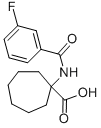 1-(3-FLUORO-BENZOYLAMINO)-CYCLOHEPTANECARBOXYLIC ACID 结构式