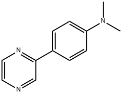 DIMETHYL-(4-PYRAZIN-2-YL-PHENYL)-AMINE, 912771-35-8, 结构式