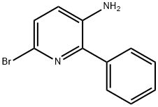 3-AMINO-6-BROMO-2-PHENYLPYRIDINE 化学構造式