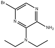2-氨基-5-溴-3-(二乙胺基)吡嗪, 912773-09-2, 结构式